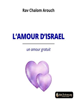 cover image of L'amour d'Israel--un amour gratuit